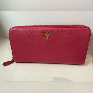 Authentic Prada Pink Long Wallet